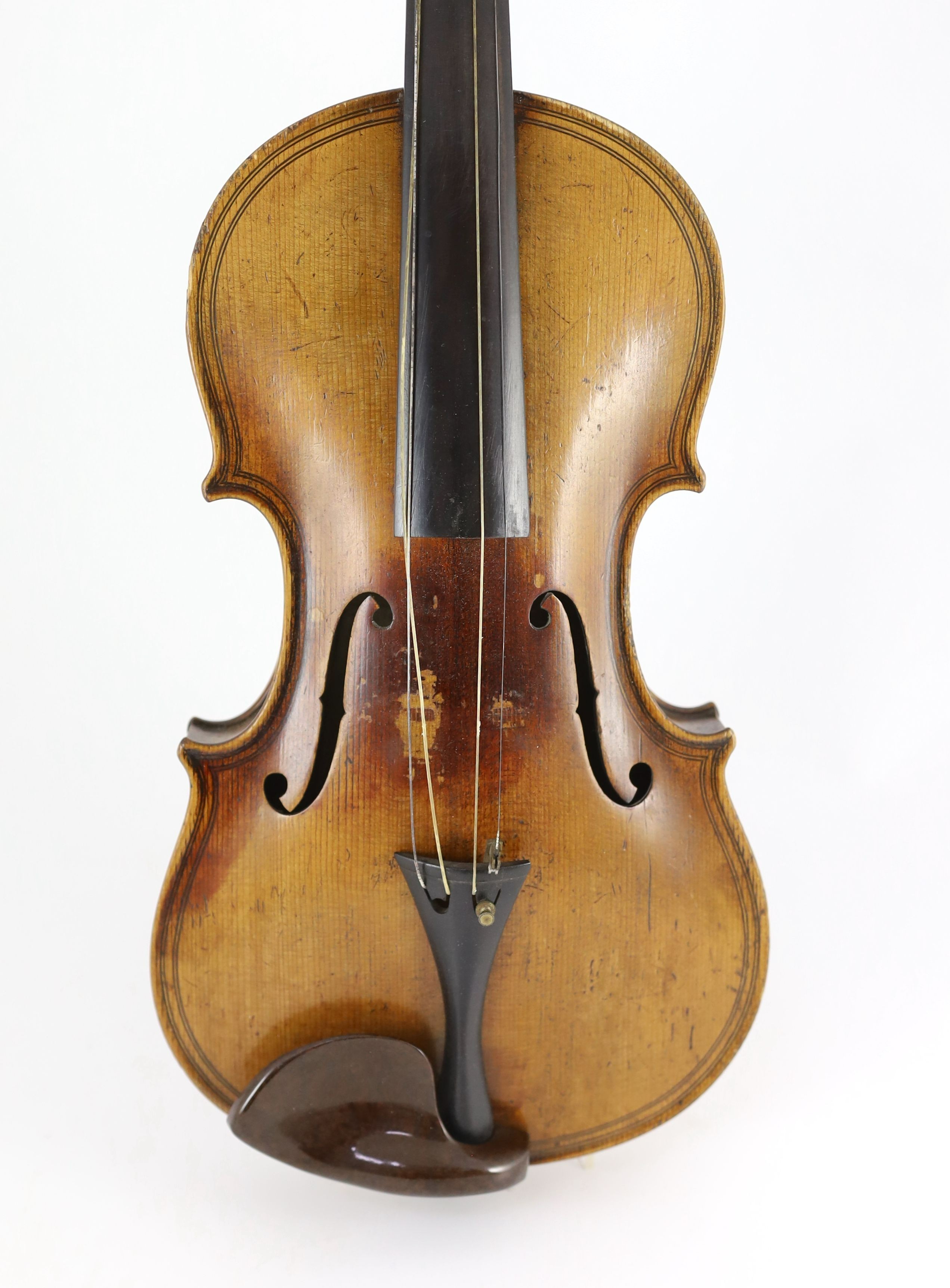 A Louis Lowendall Maggini violin, label inscribed and dated 1884, cased